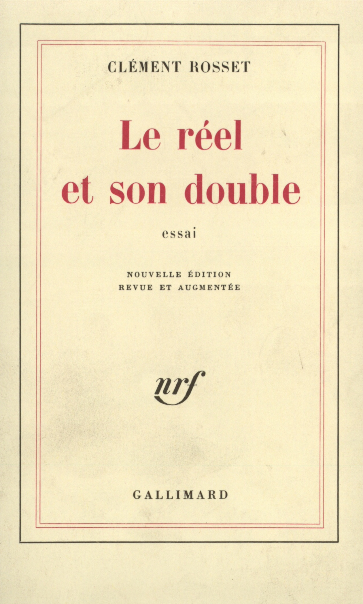 Le réel et son double