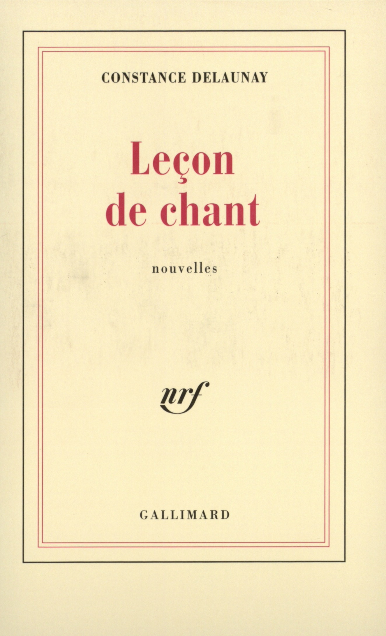 Leçon de chant