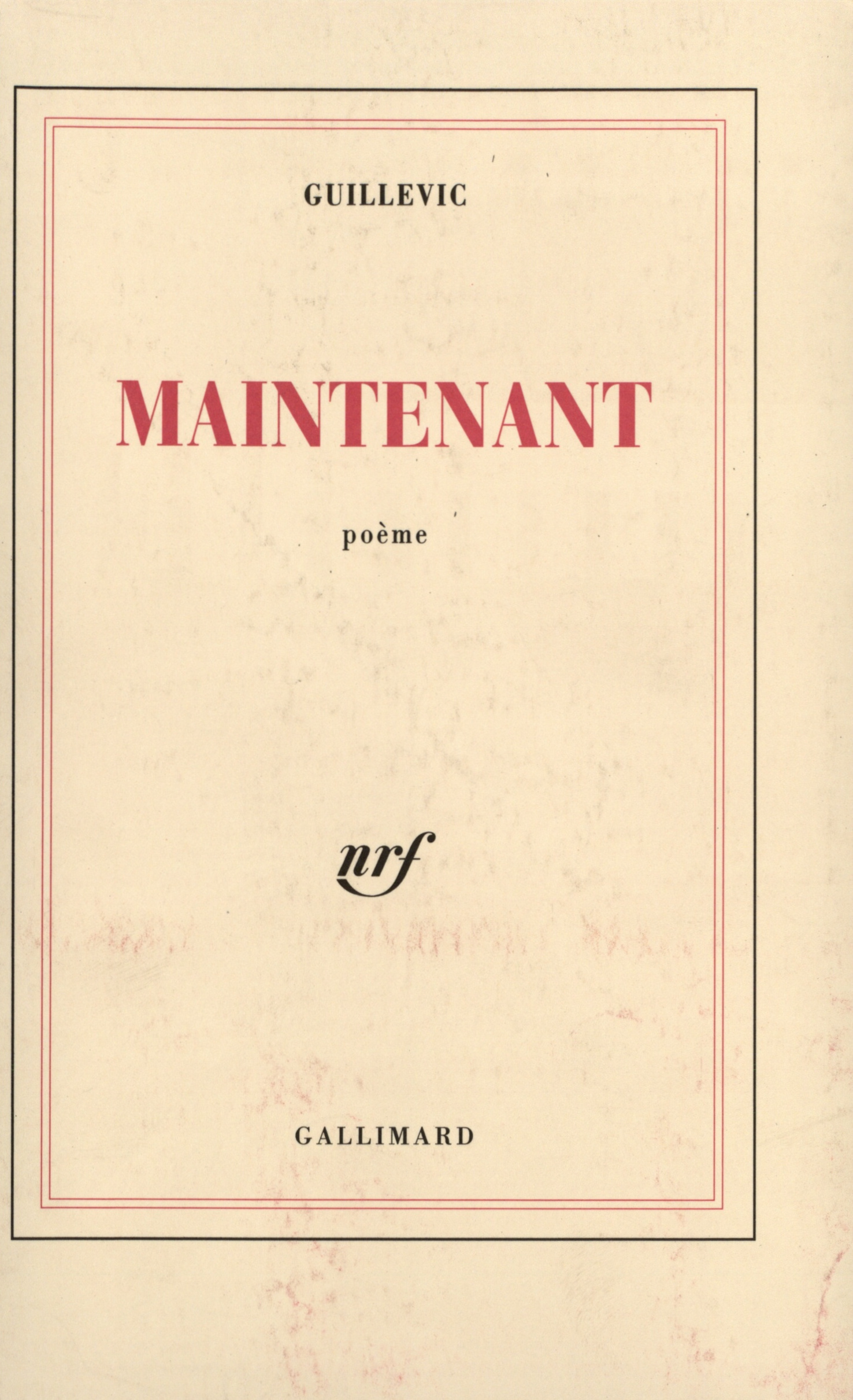 Maintenant