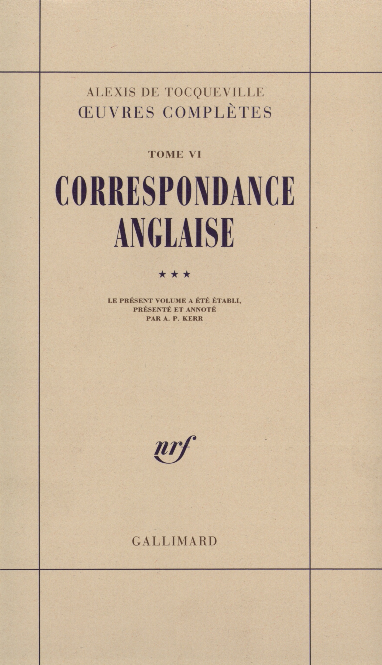 Correspondance anglaise