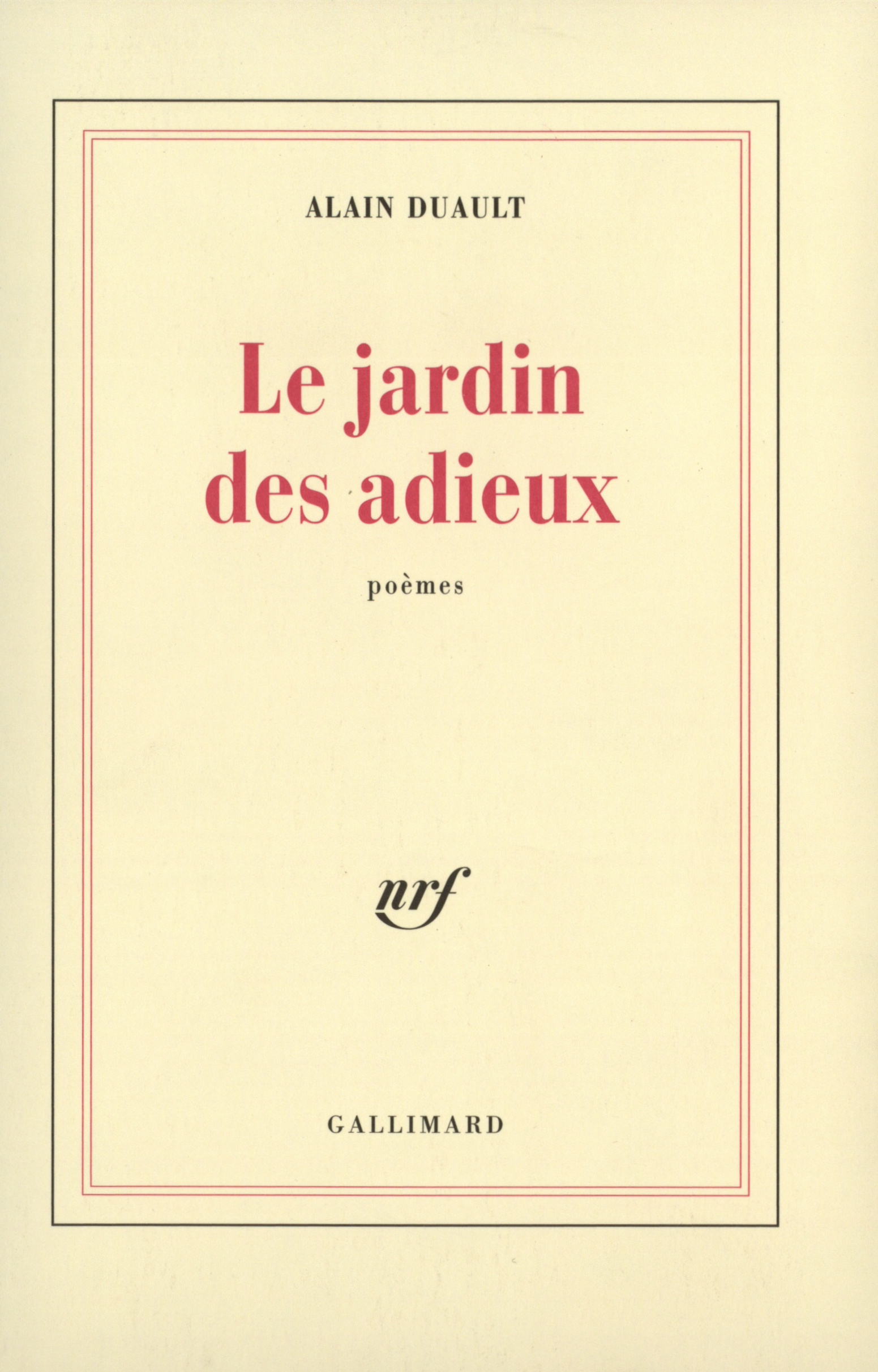 Le Jardin des adieux