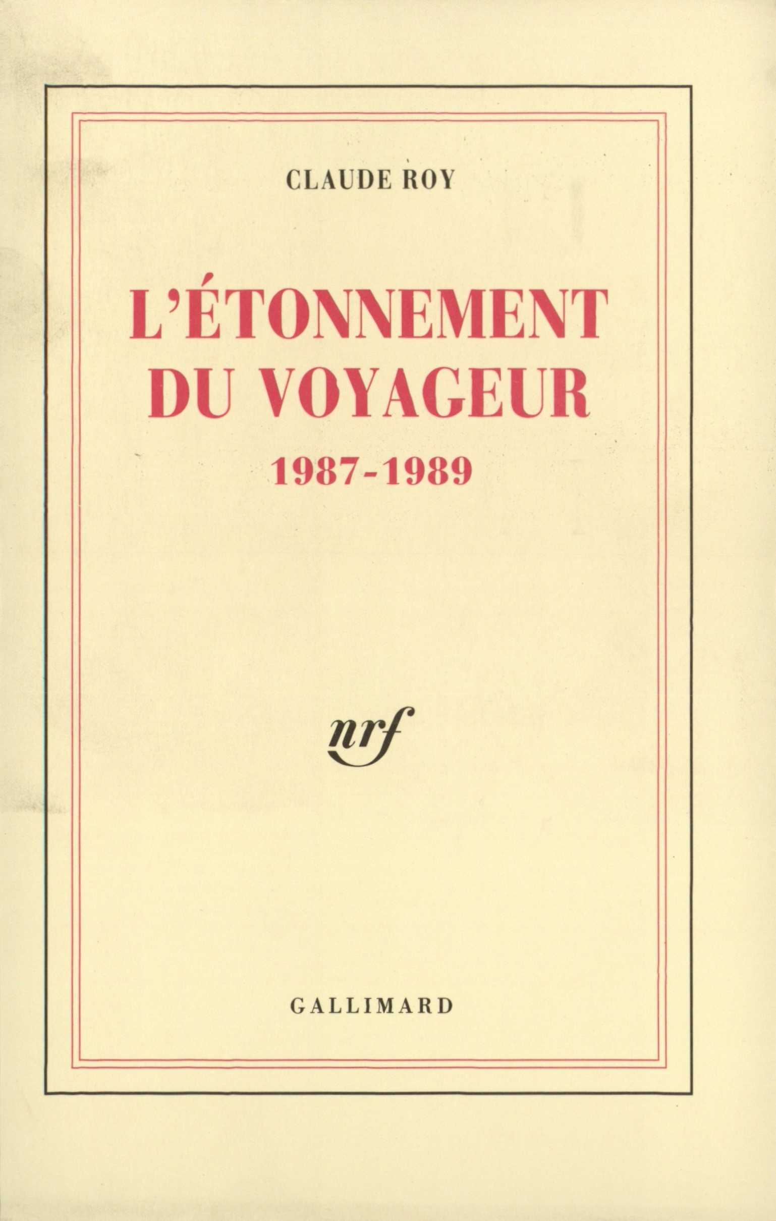 L'Étonnement du voyageur