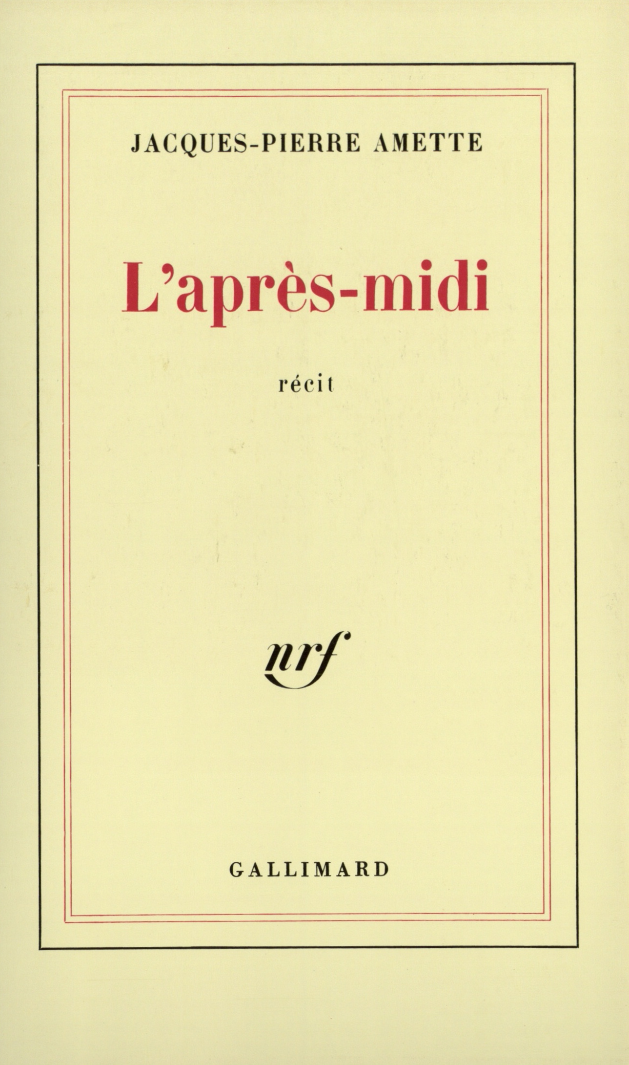 L'après-midi