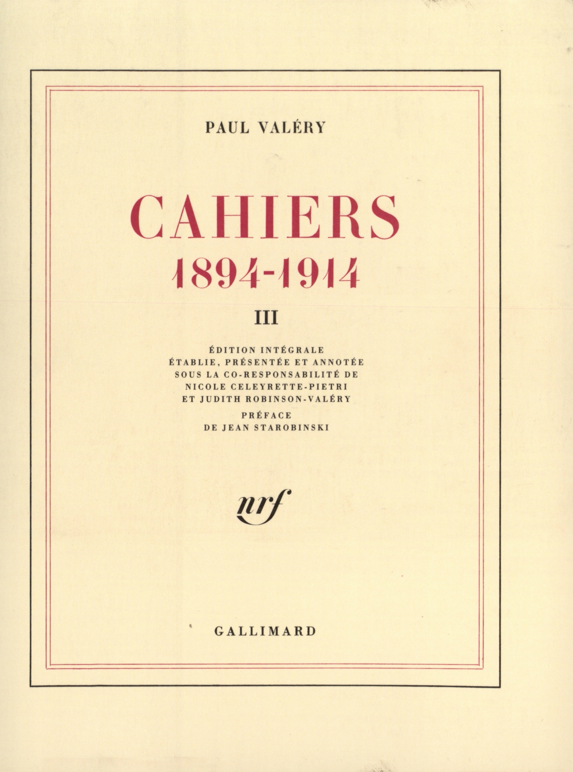 Cahiers
