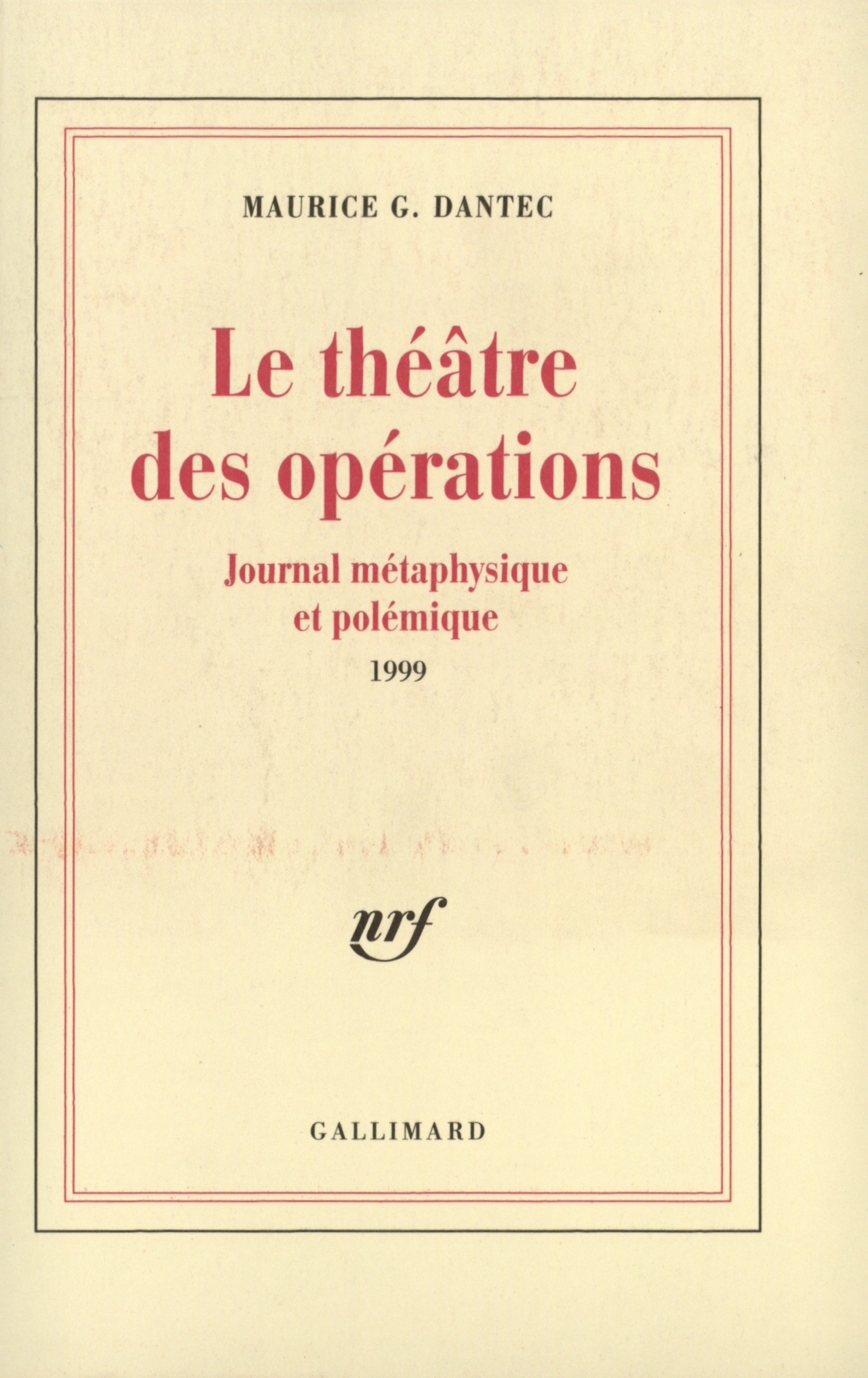 Le Théâtre des opérations