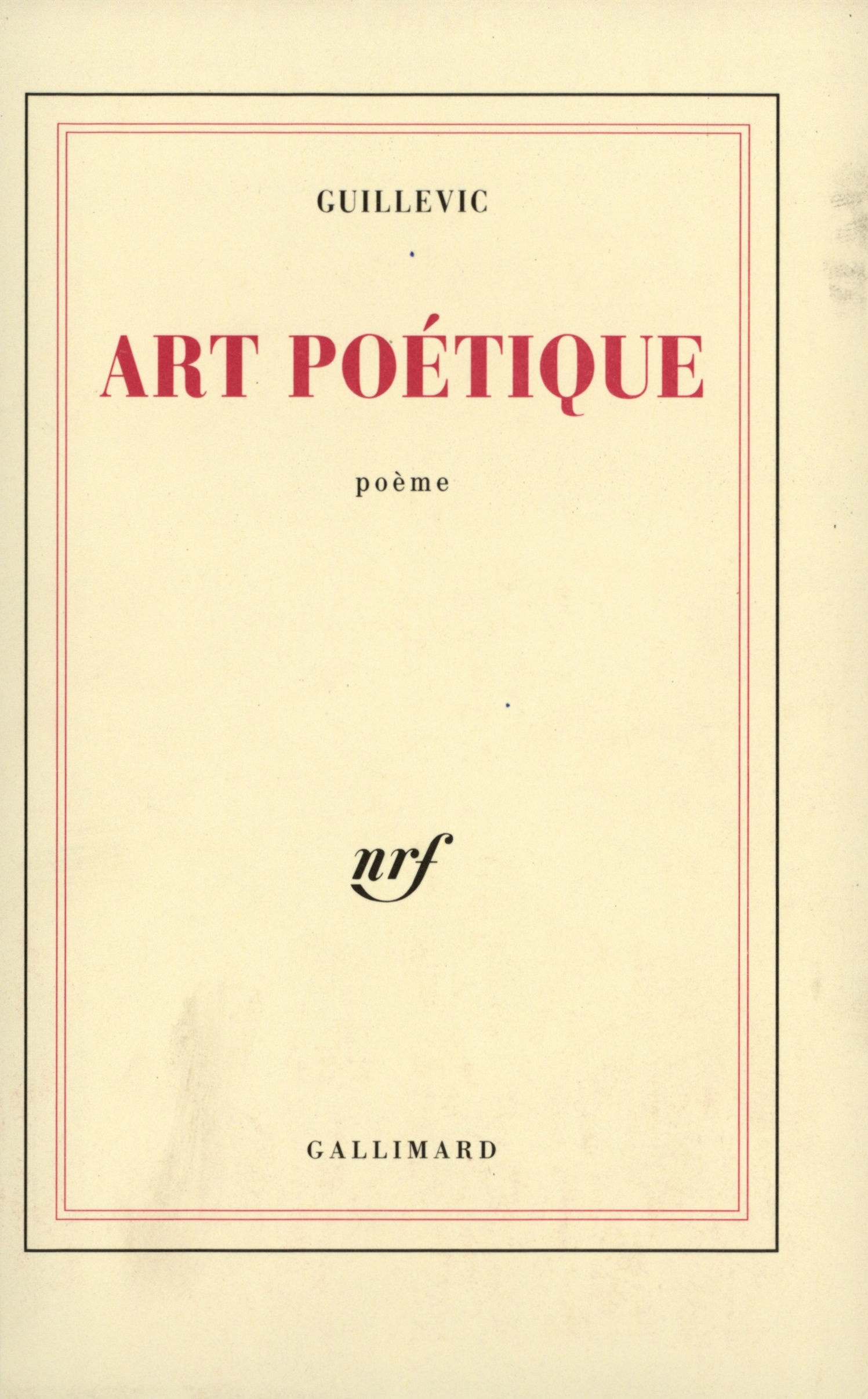 Art poétique