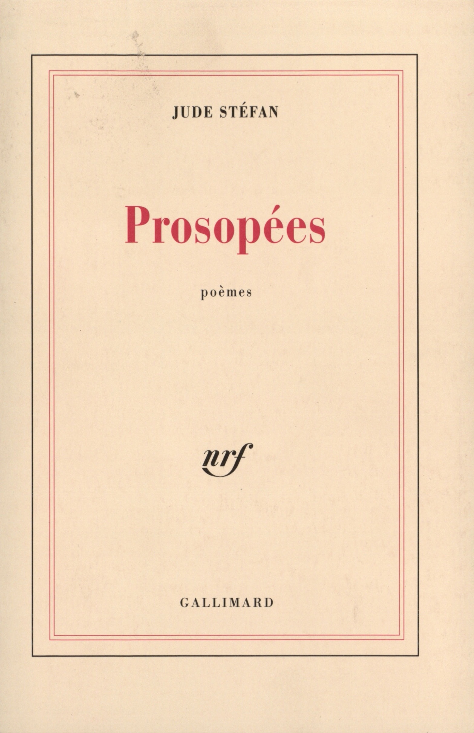 Prosopées