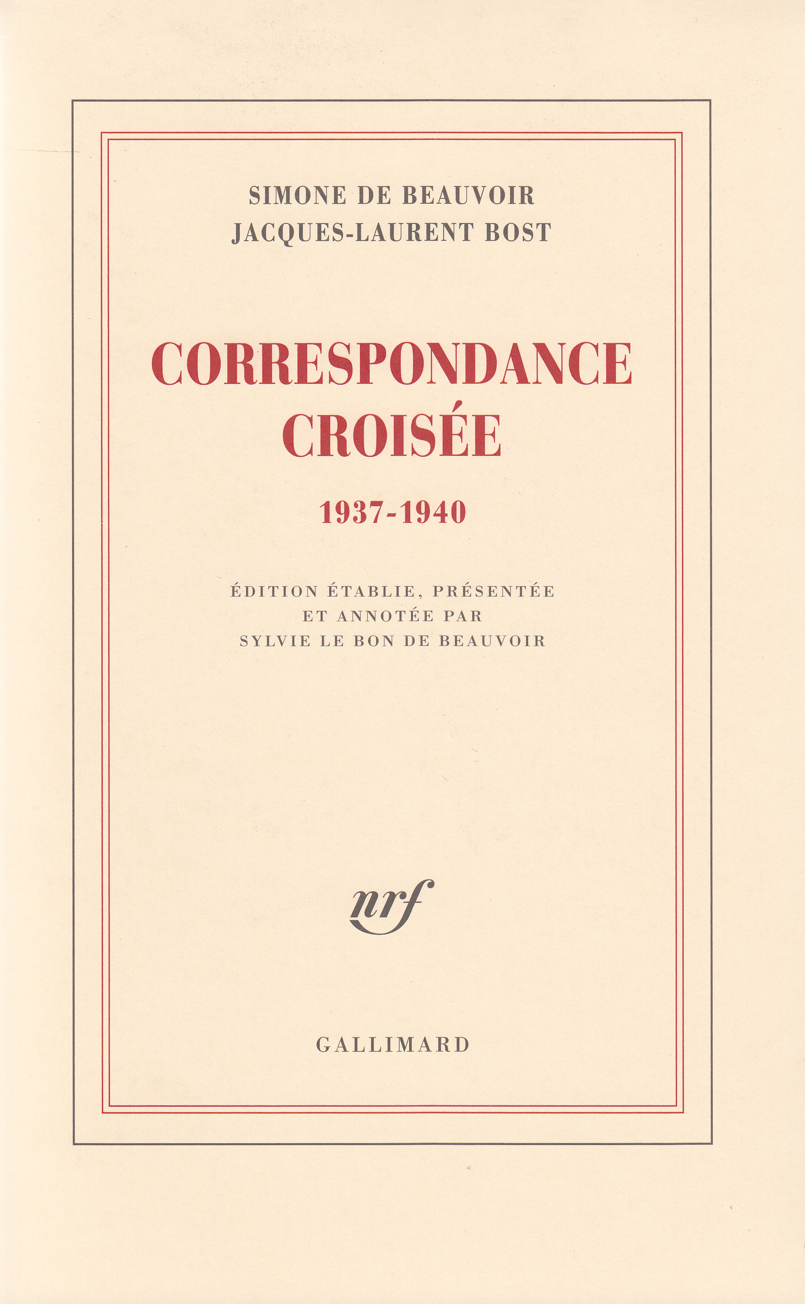 Correspondance croisée