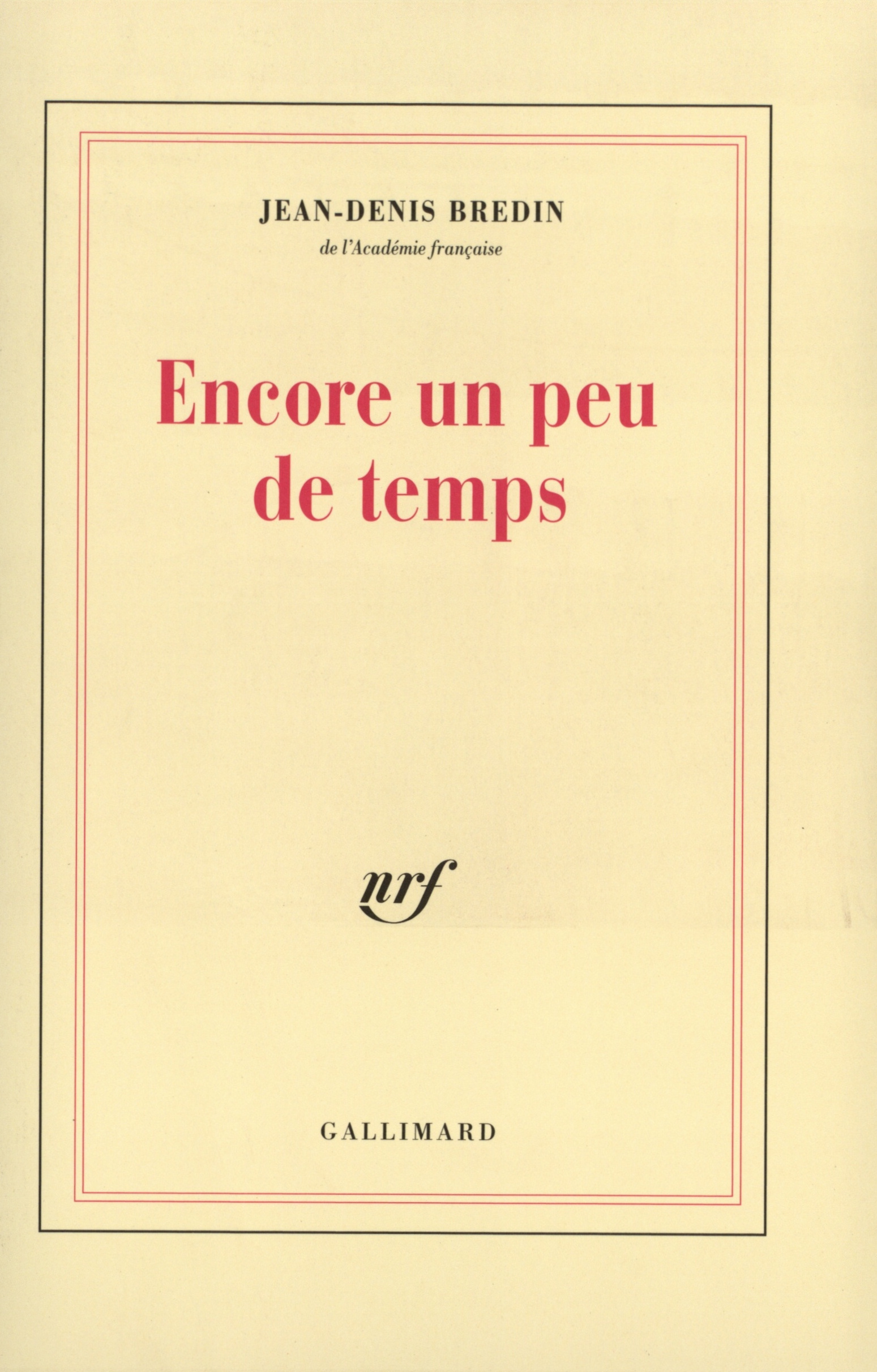 Encore un peu de temps