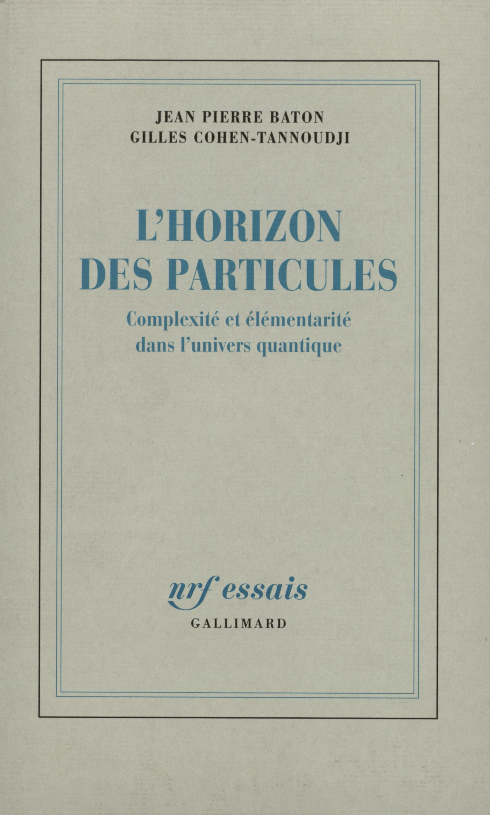 L'Horizon des particules