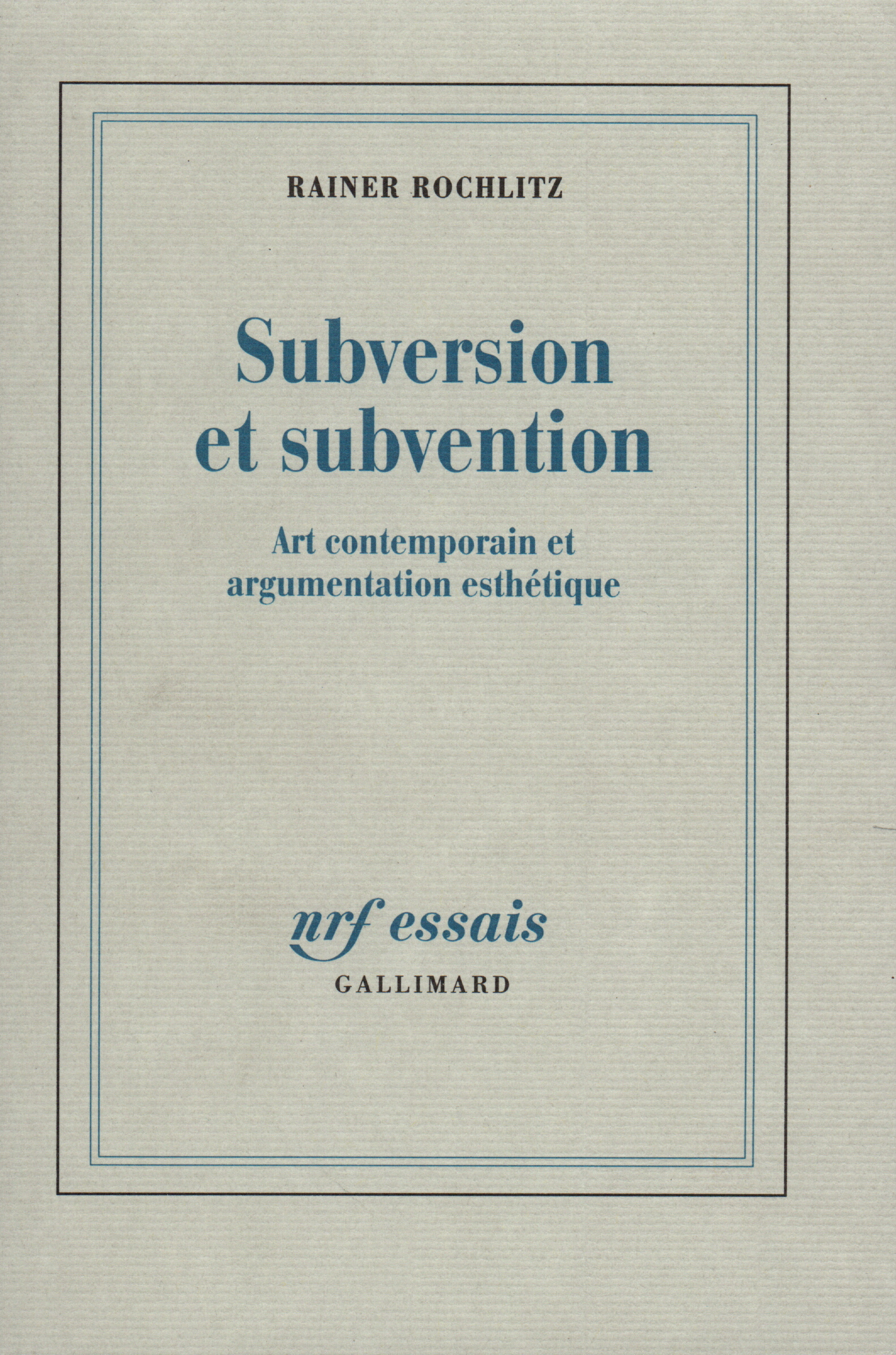 Subversion et subvention