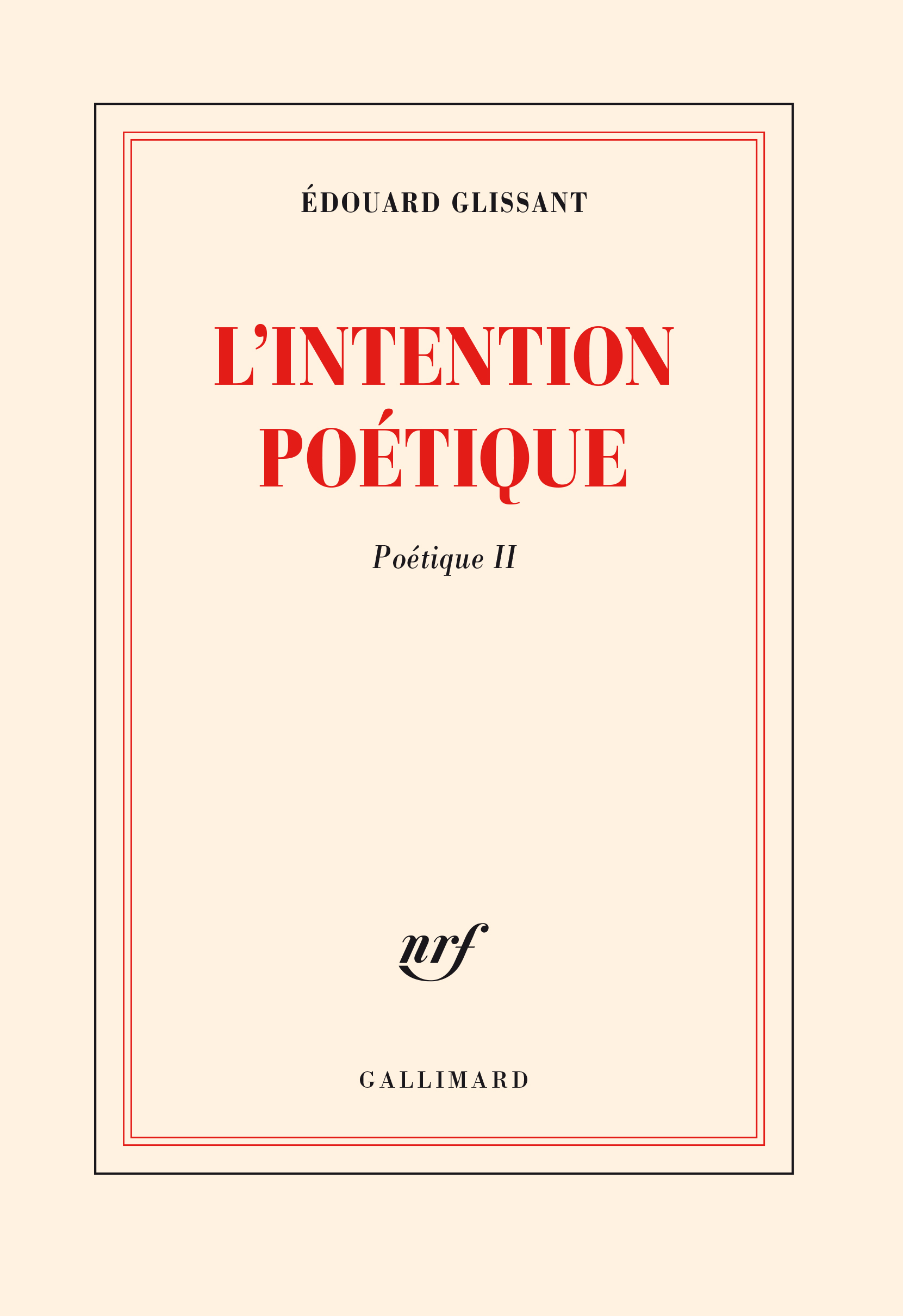 L'Intention poétique