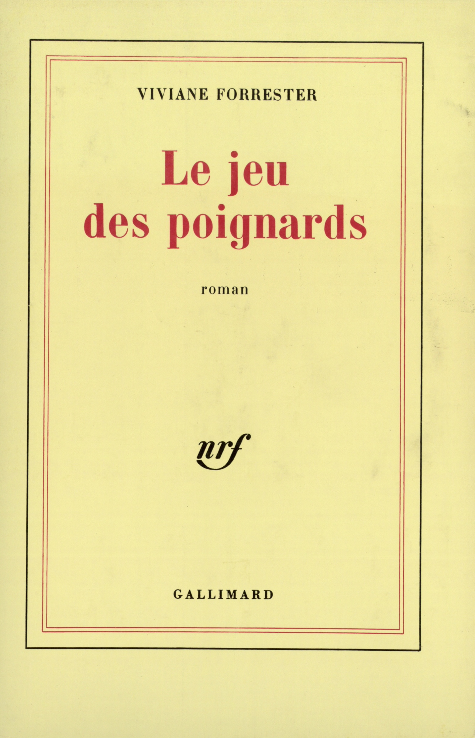 Le jeu des poignards