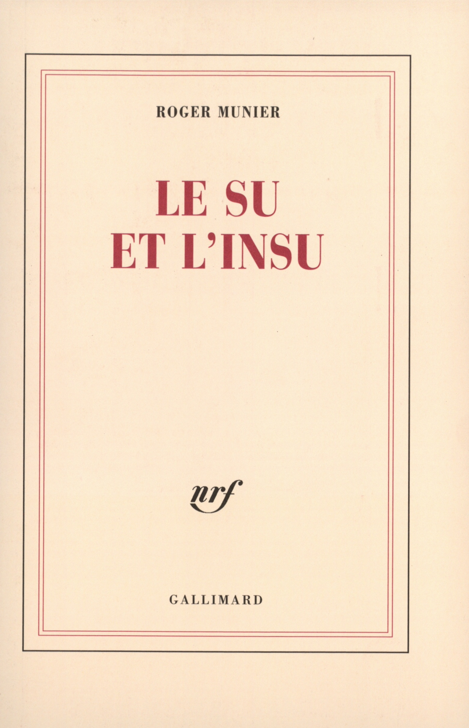 Le Su et l'insu