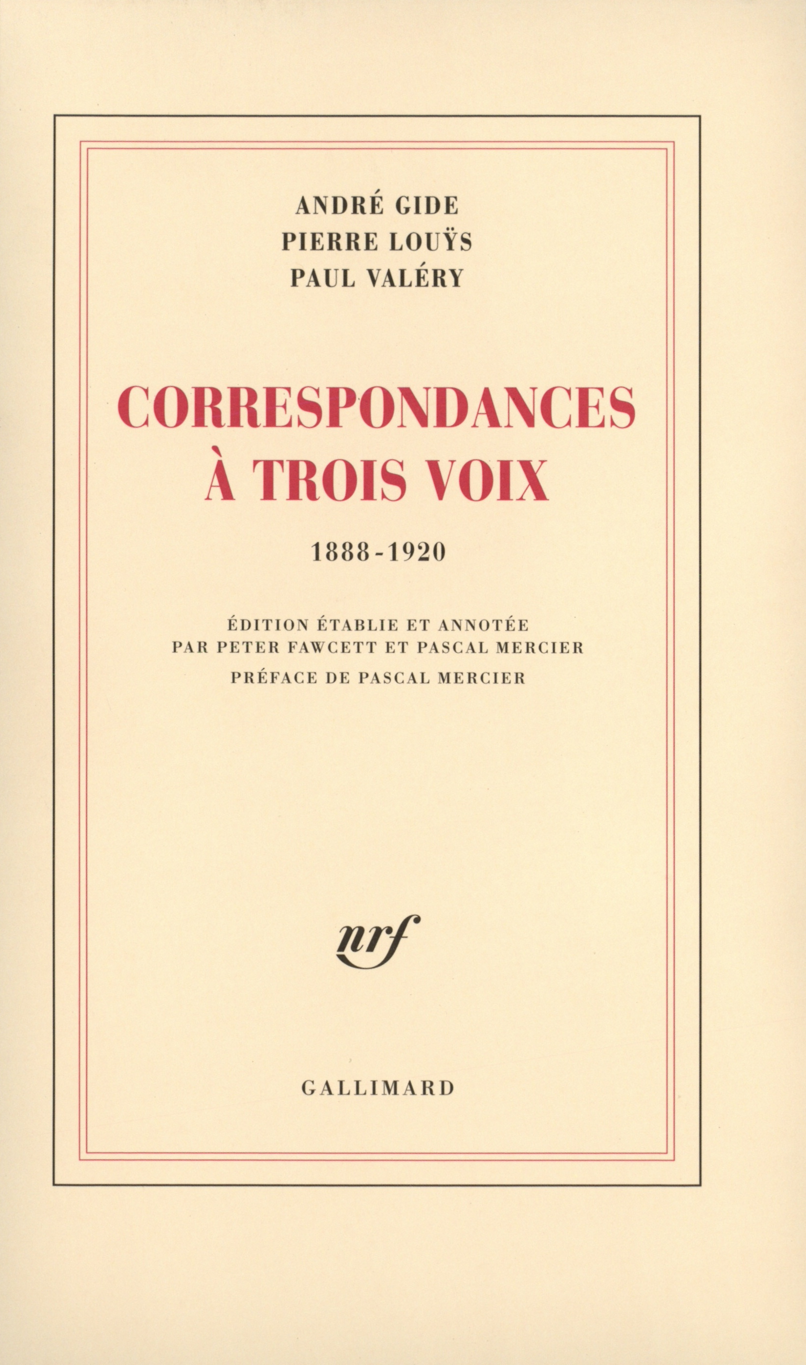 Correspondances à trois voix