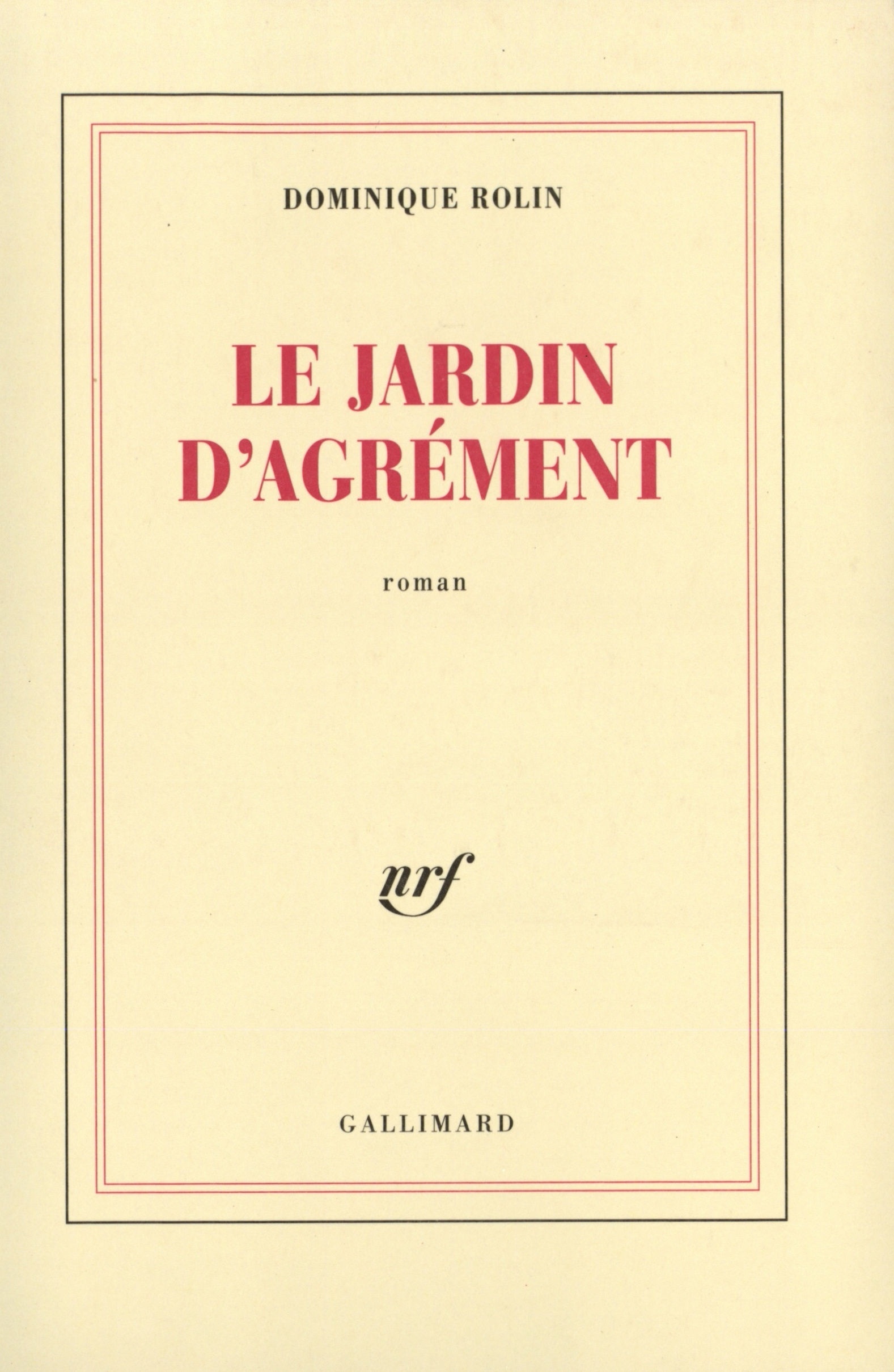 Le jardin d'agrément