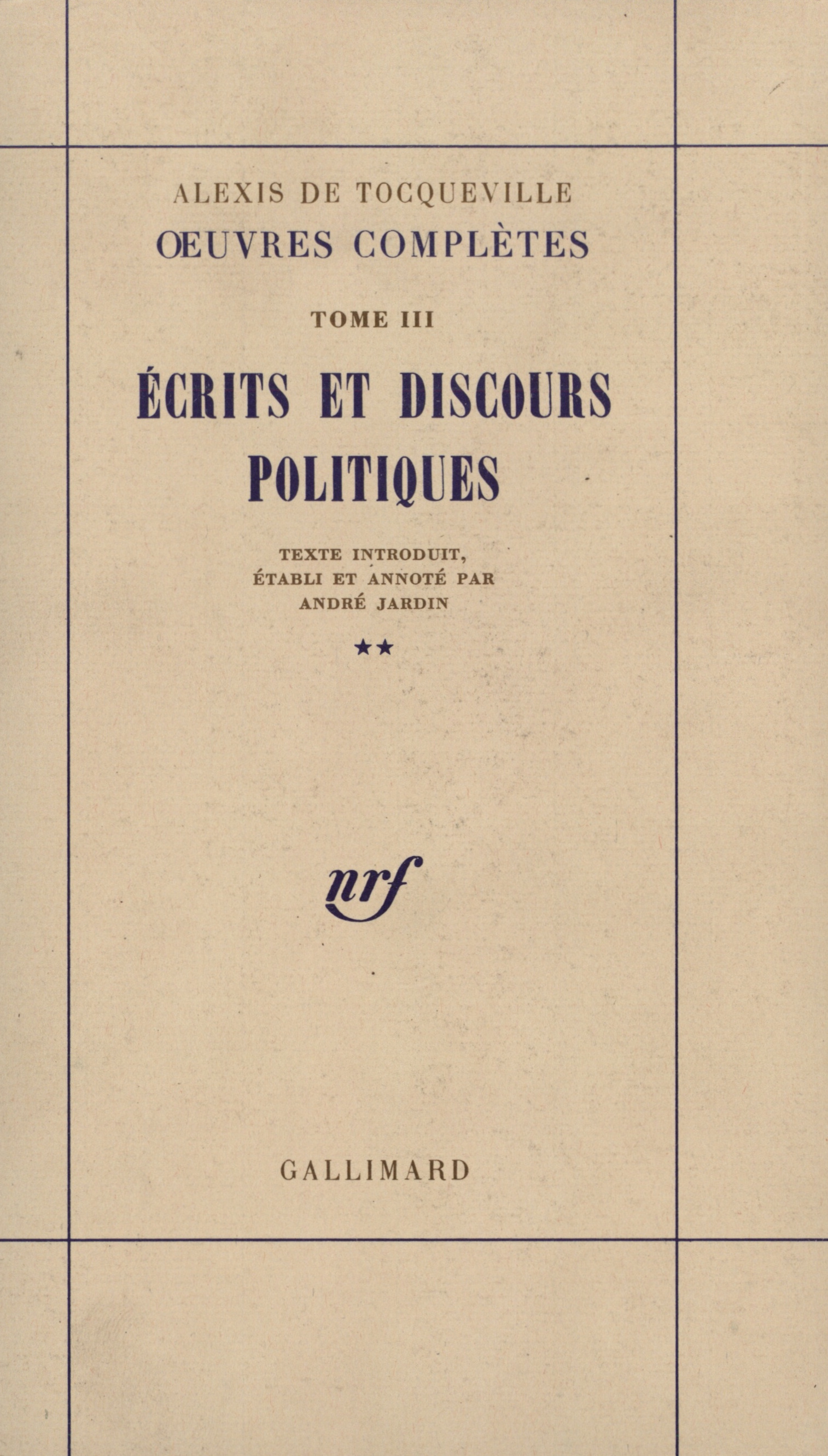 Écrits et discours politiques