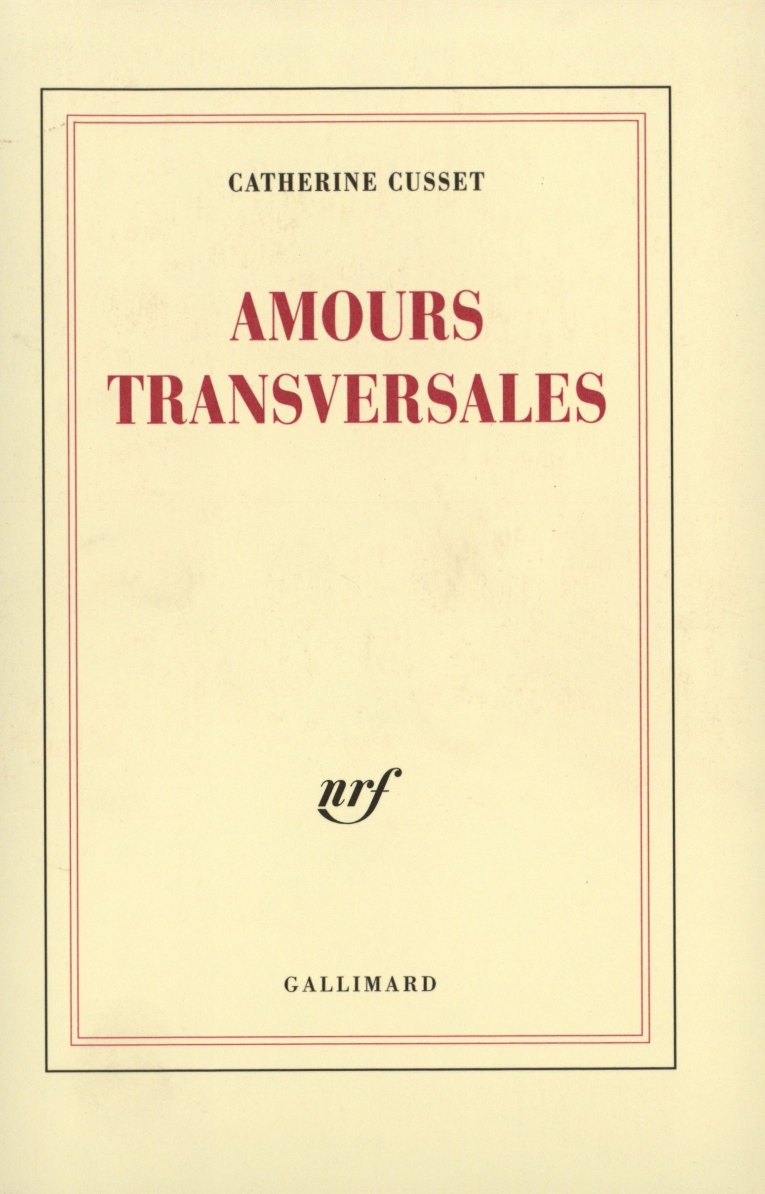 Amours transversales