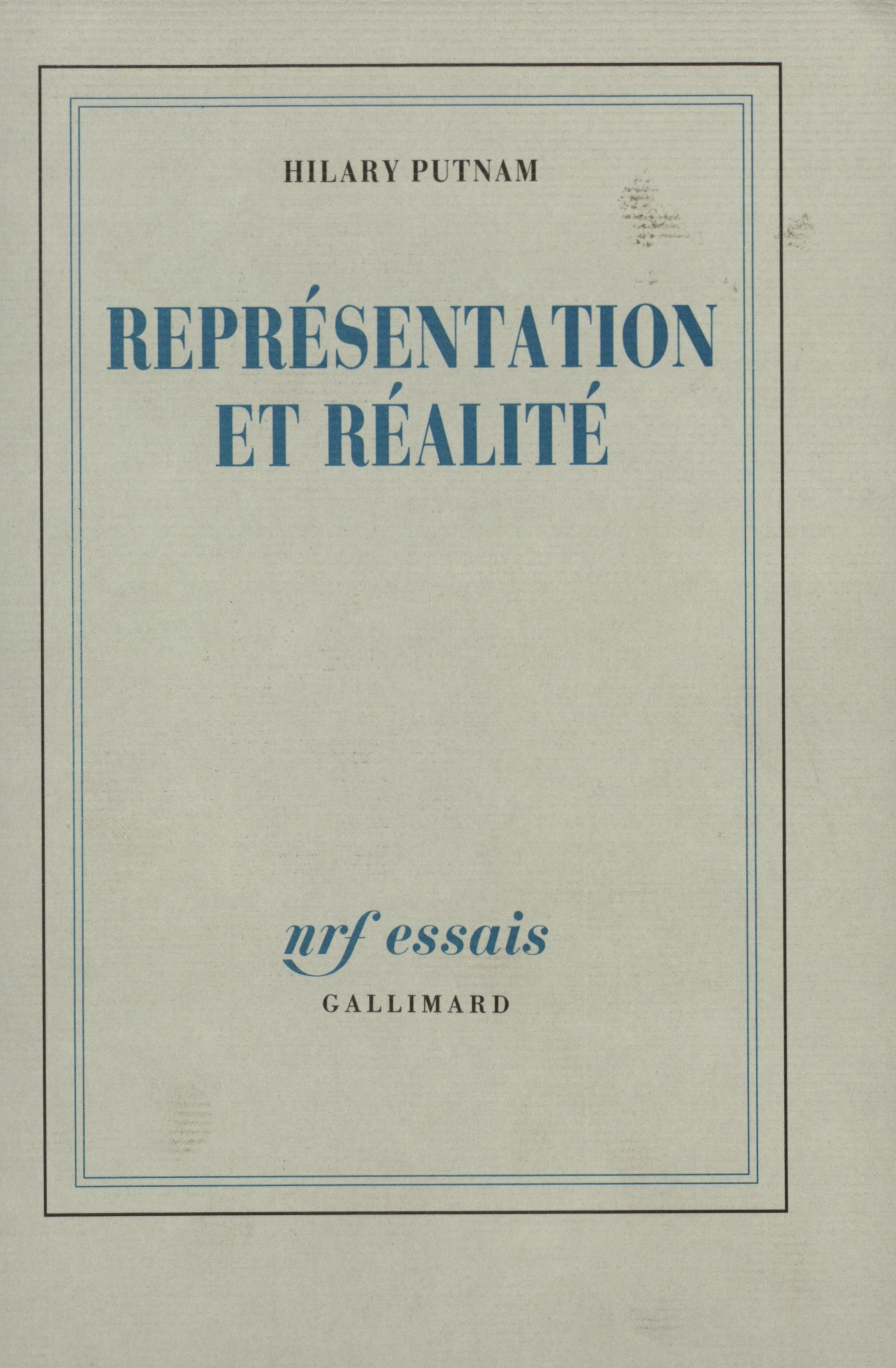 Représentation et réalité