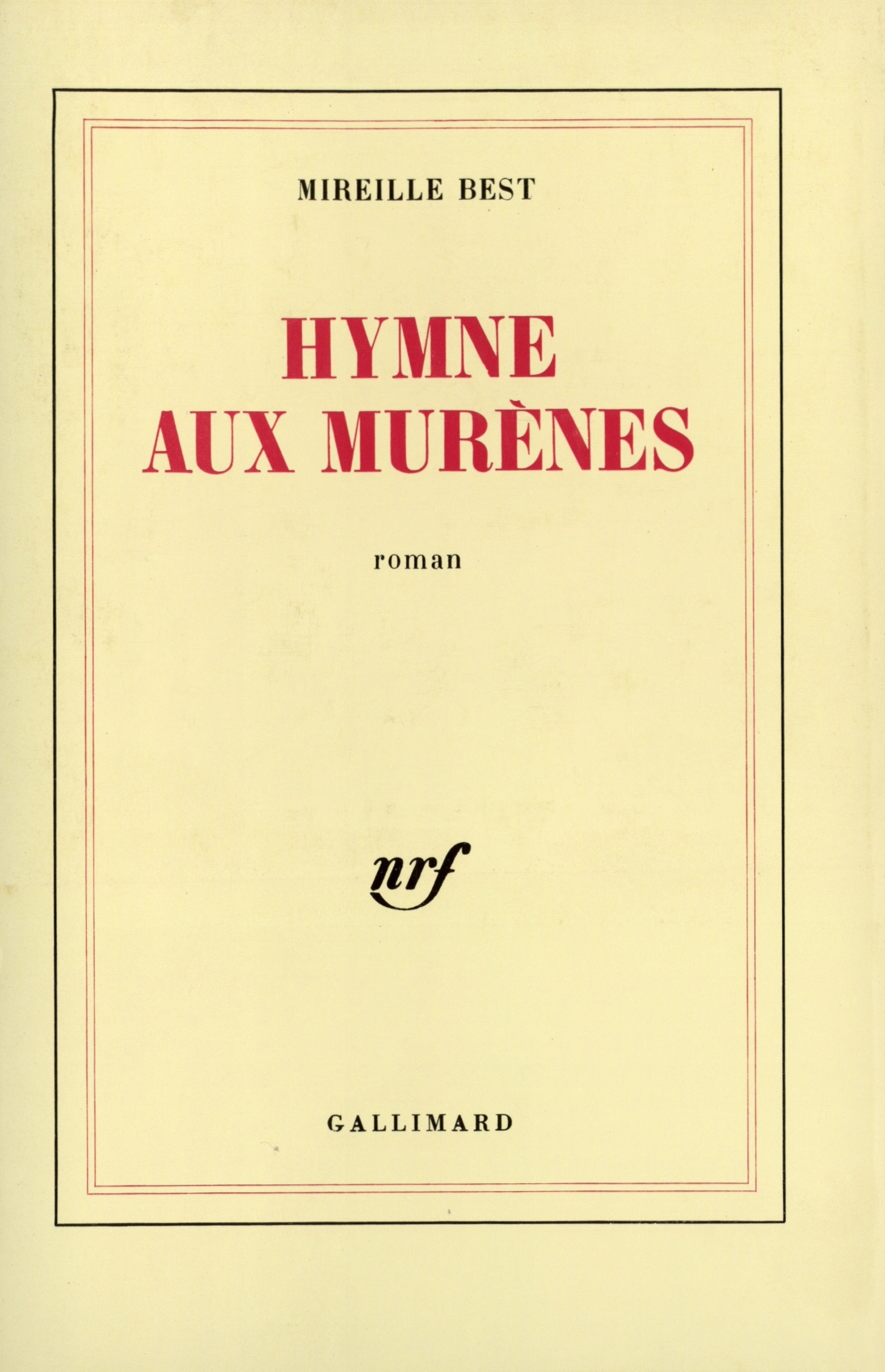 Hymne aux murènes