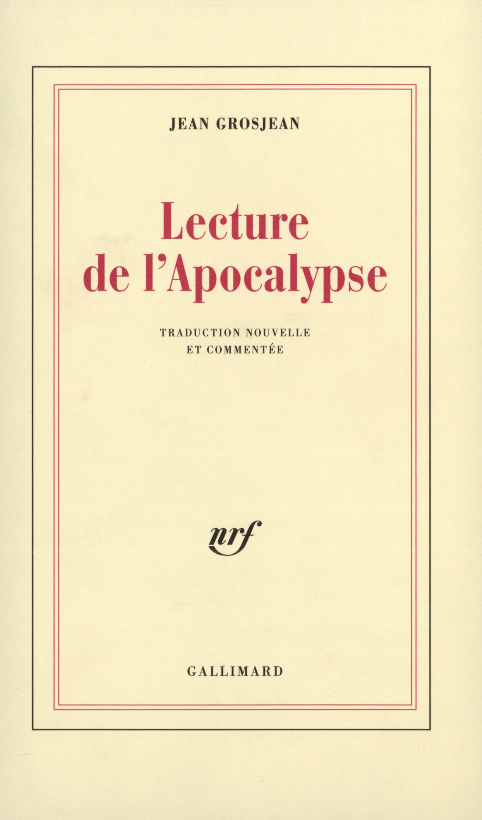 Lecture de l'Apocalypse