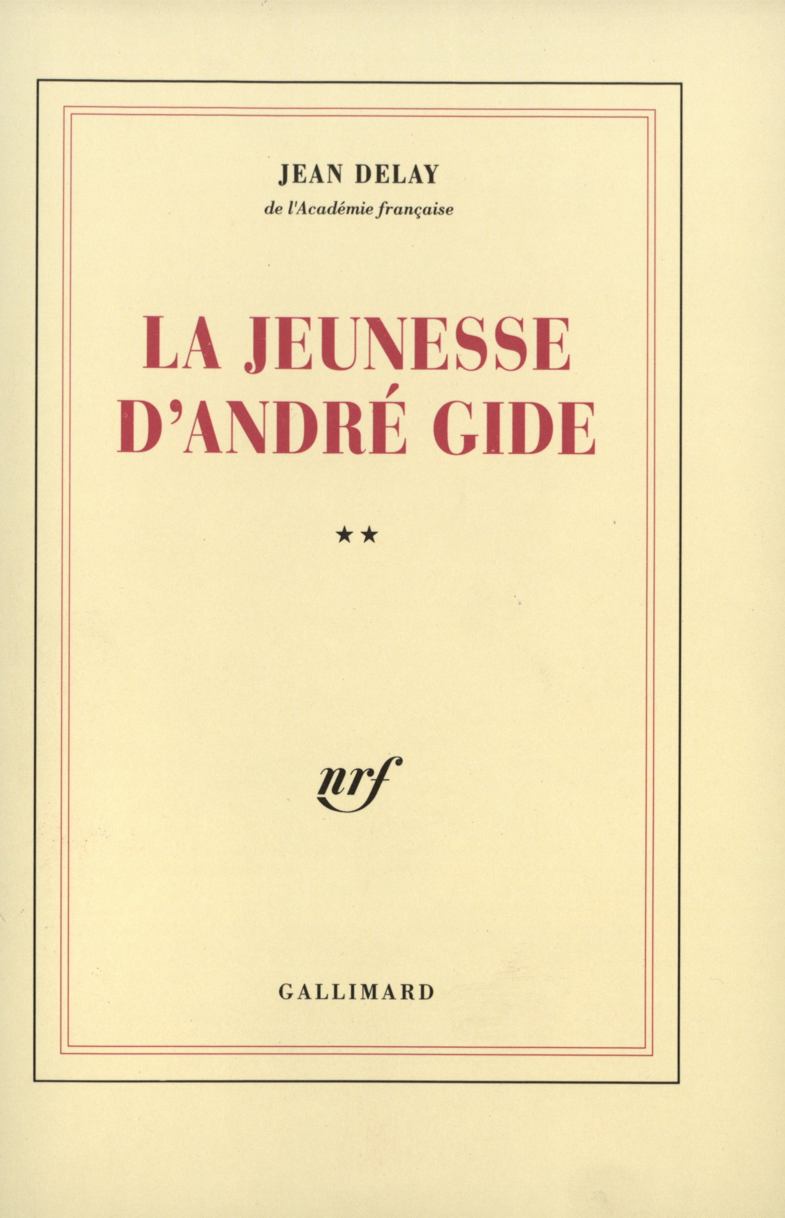 La jeunesse d'André Gide