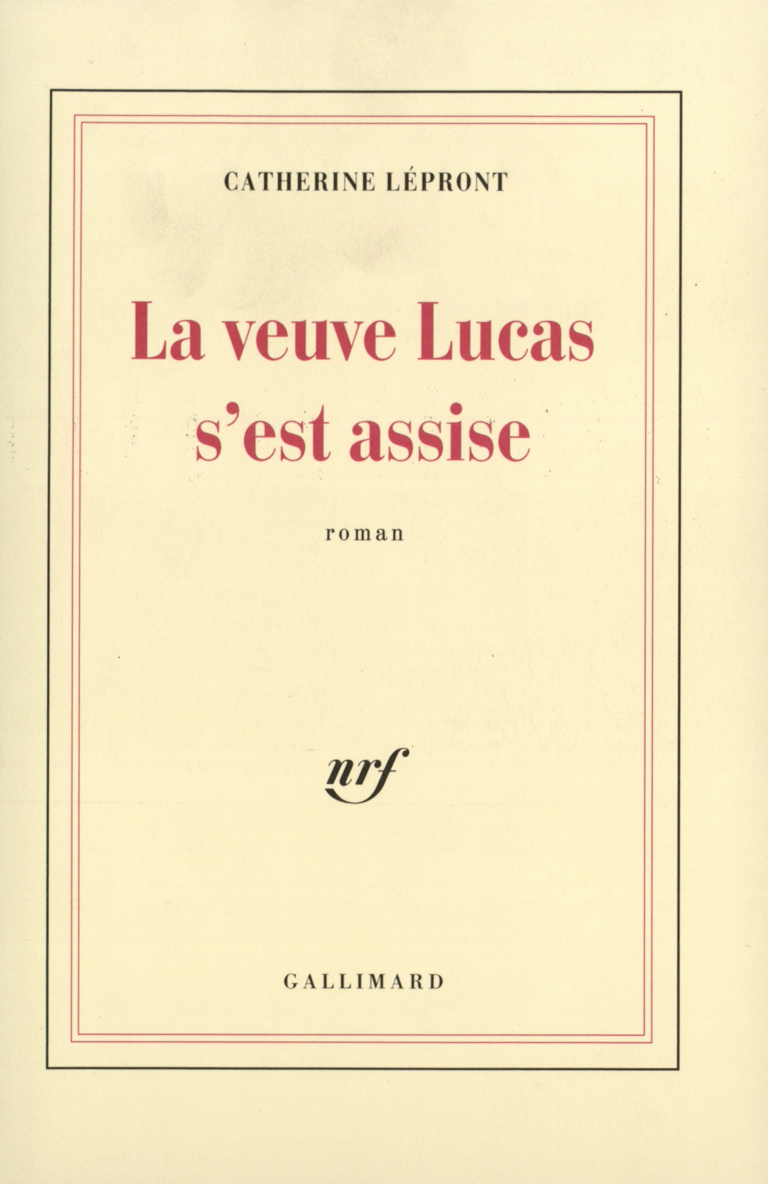 La veuve Lucas s'est assise