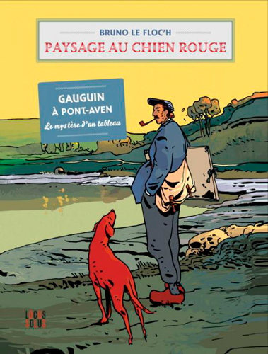 Paysage au chien rouge