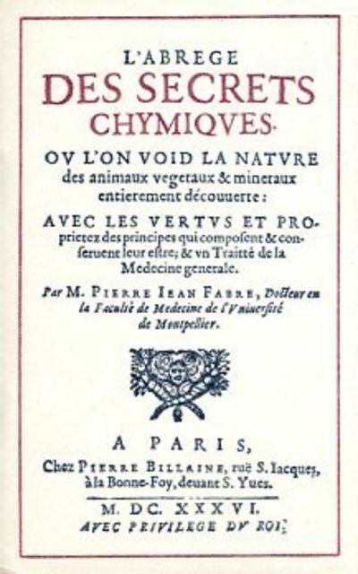 L'abrege des secrets chymiques