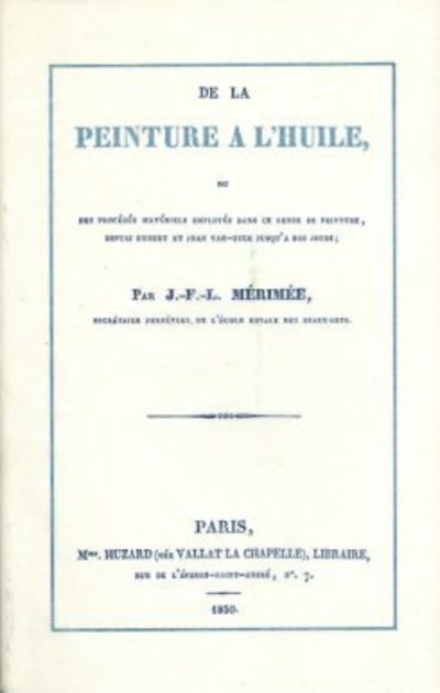 De la peinture a l'huile