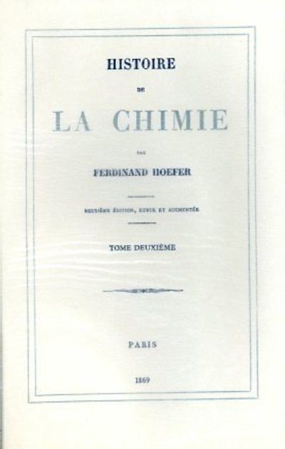 Histoire de la chimie - tome 2