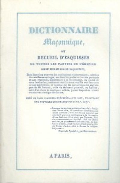 Dictionnaire maconnique