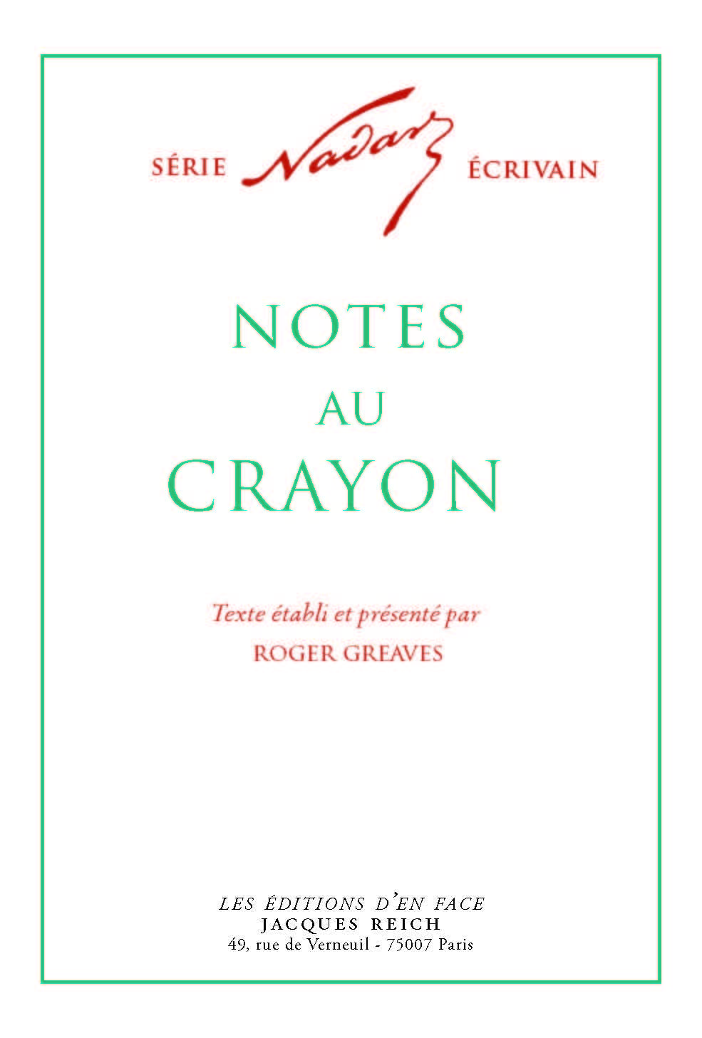 Notes au crayon