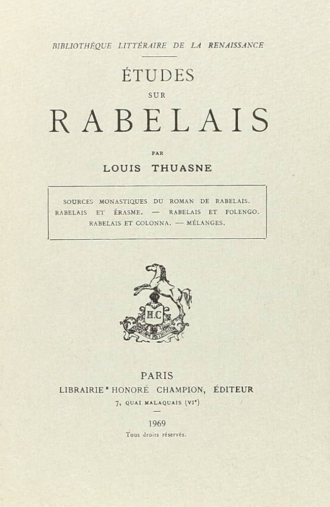 Études sur Rabelais. Deuxième édition (1903)