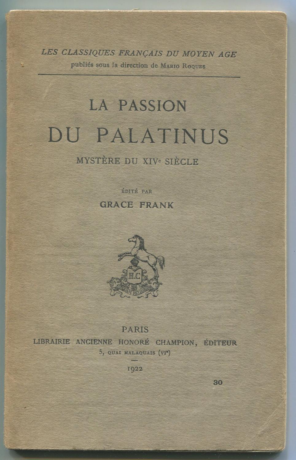 Passion du Palatinus (1922)