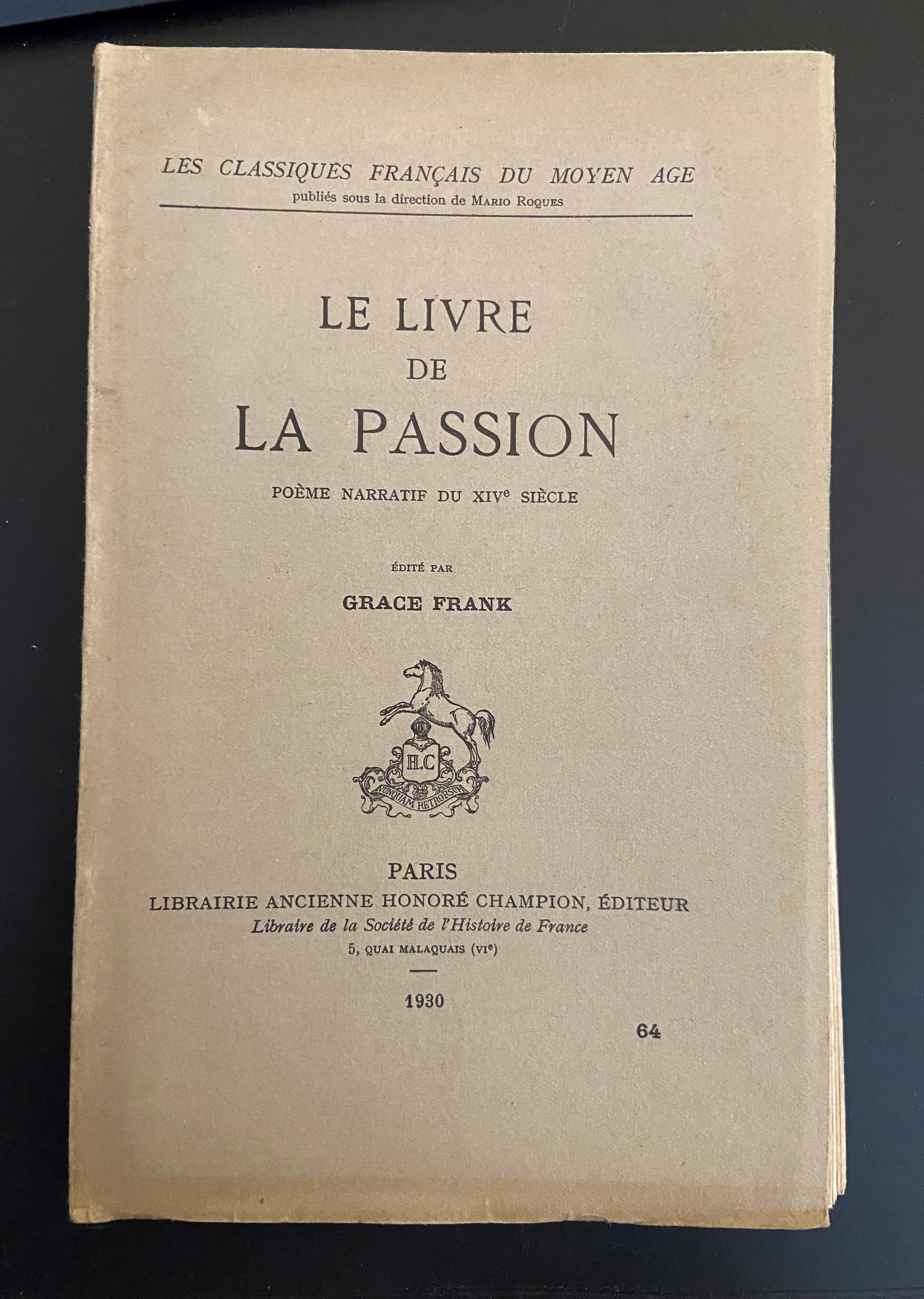 Le Livre de la Passion (1930)