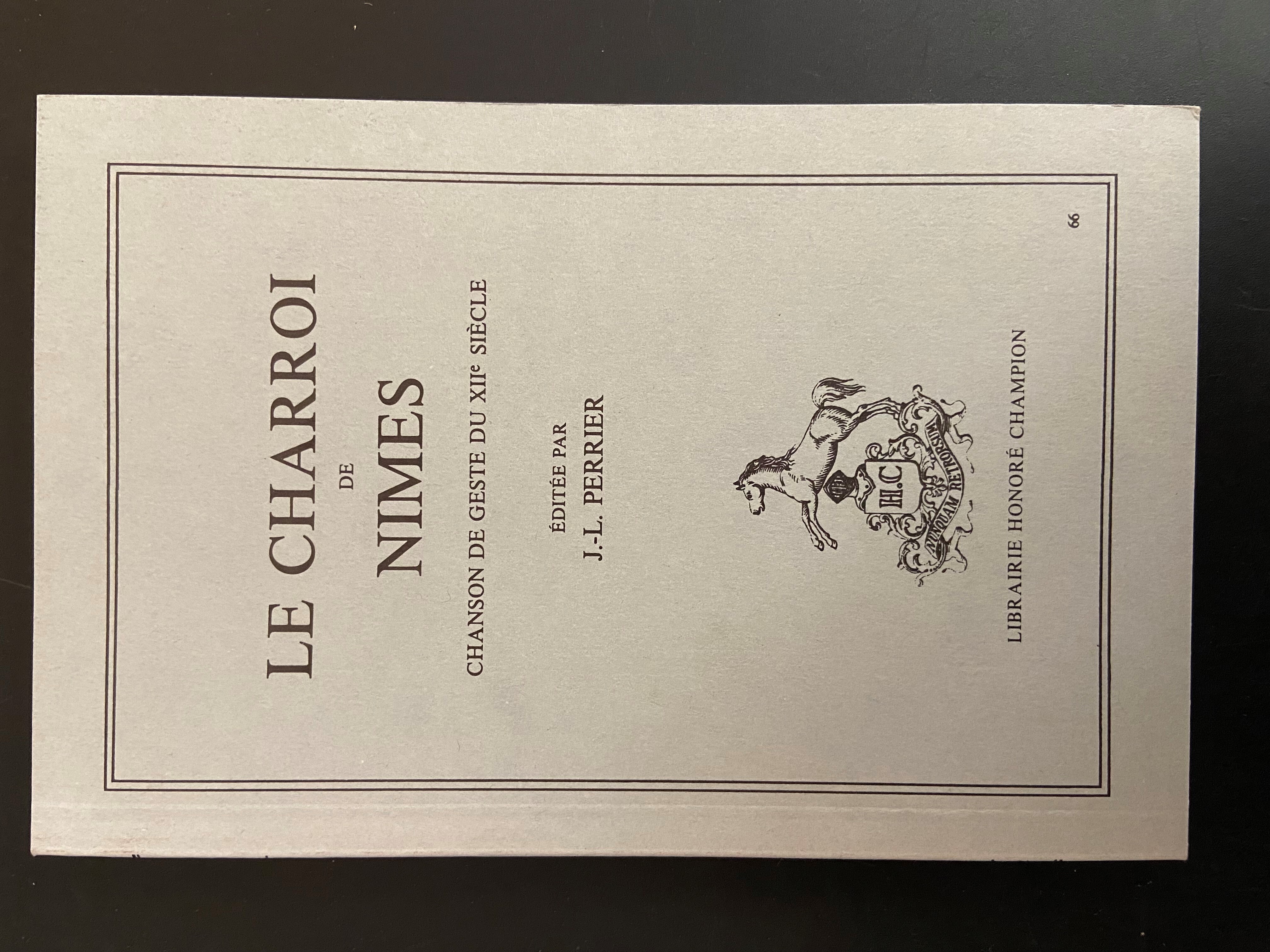 Le Charroi de Nîmes (1931)