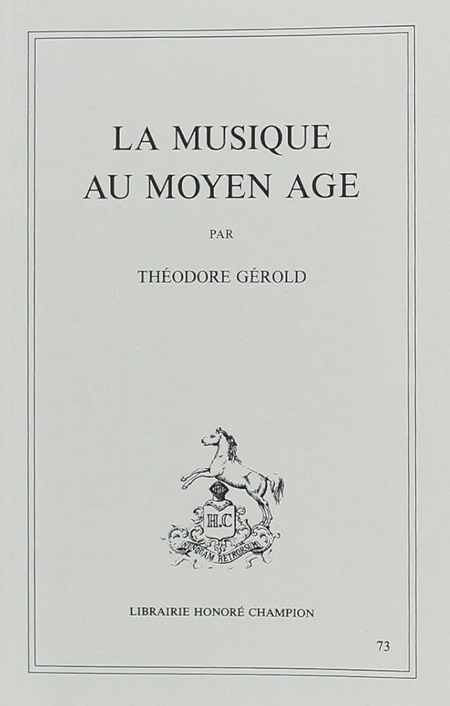 La musique au Moyen Age (1932)