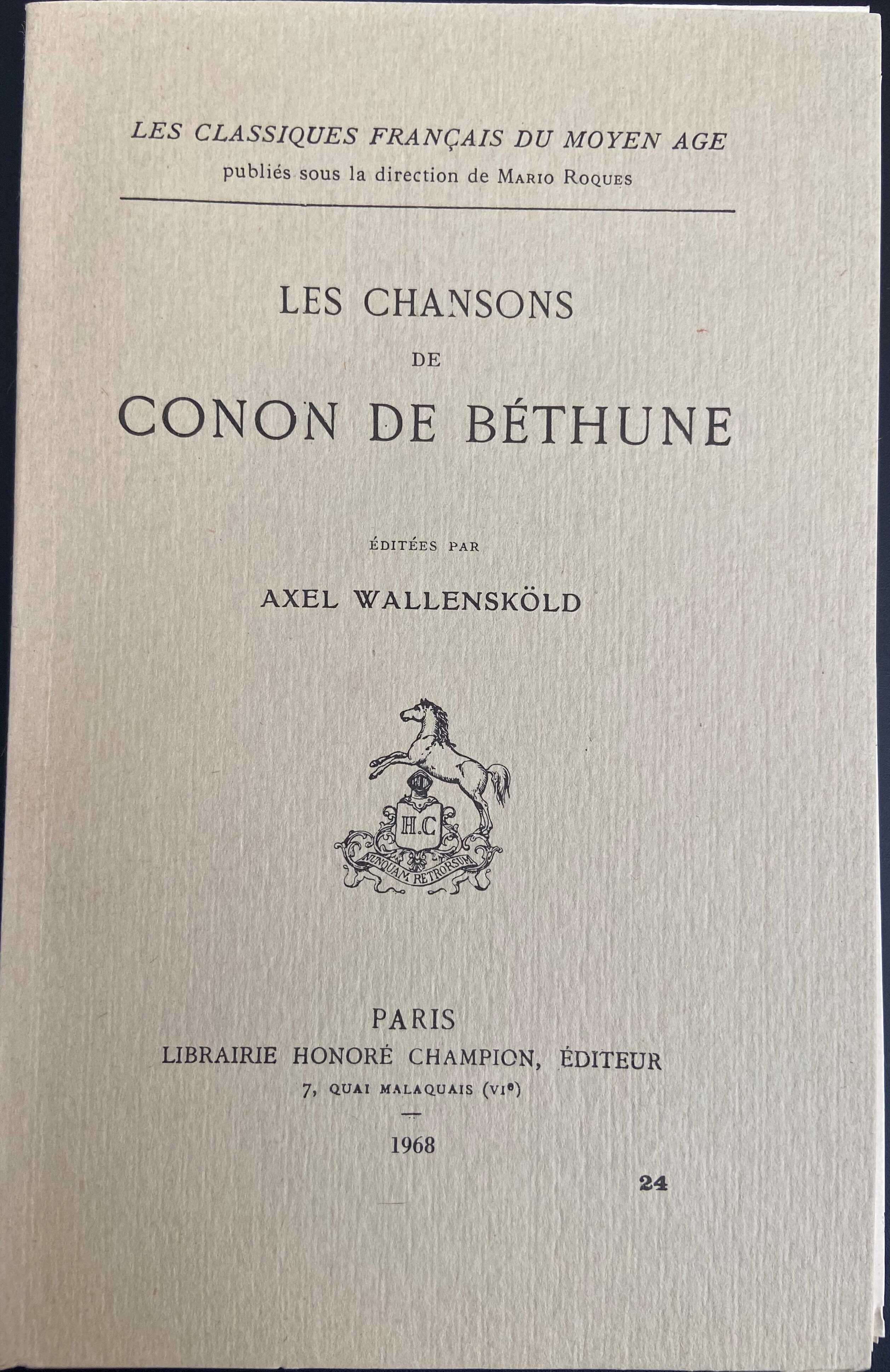 Les chansons (1921)