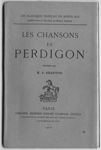 Les Chansons (1926)