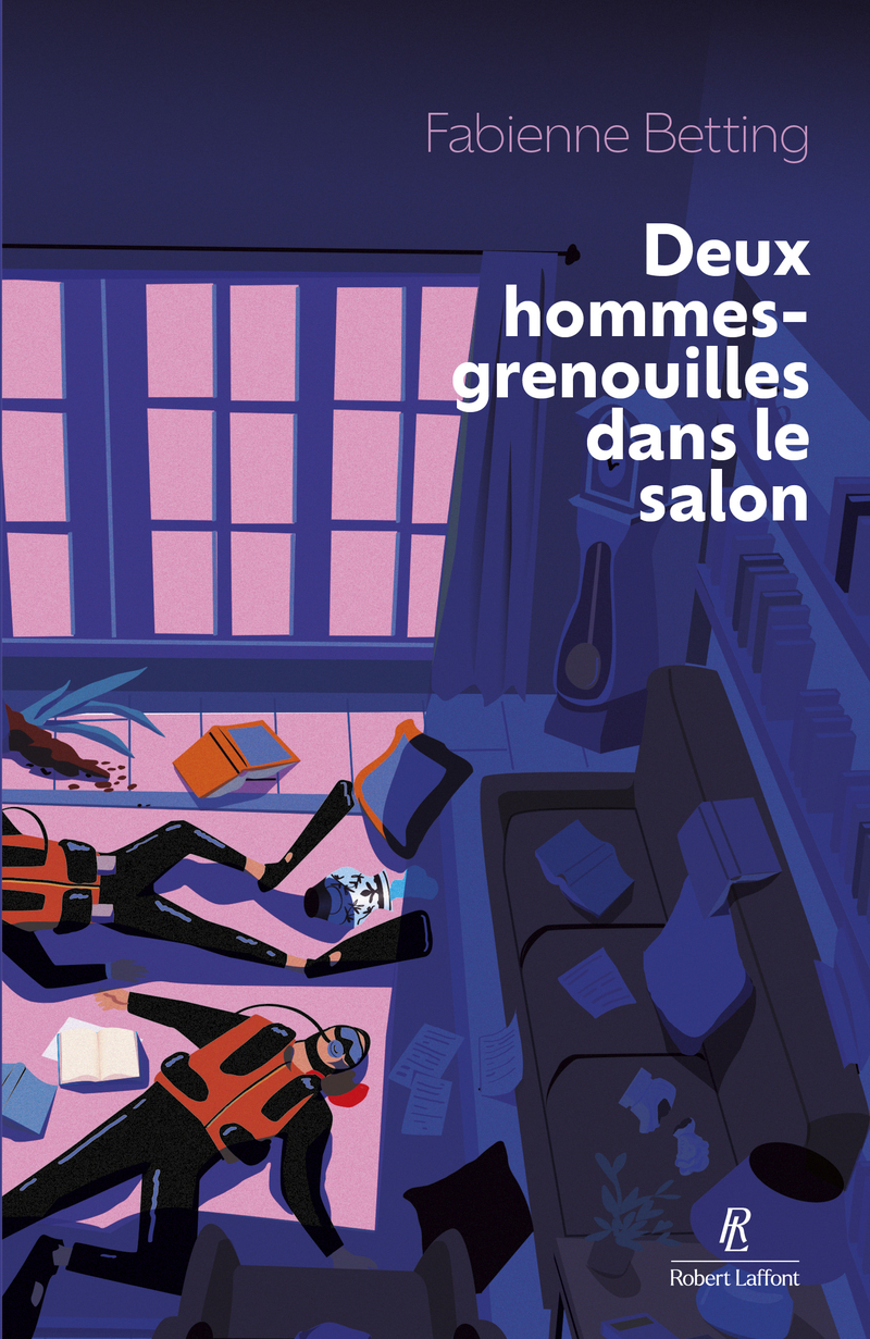 Deux hommes grenouilles dans le salon