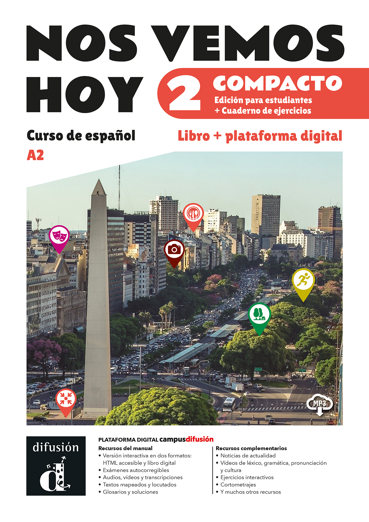 Nos vemos hoy 2 Compacto. Ed. hybride Livre de l'élève