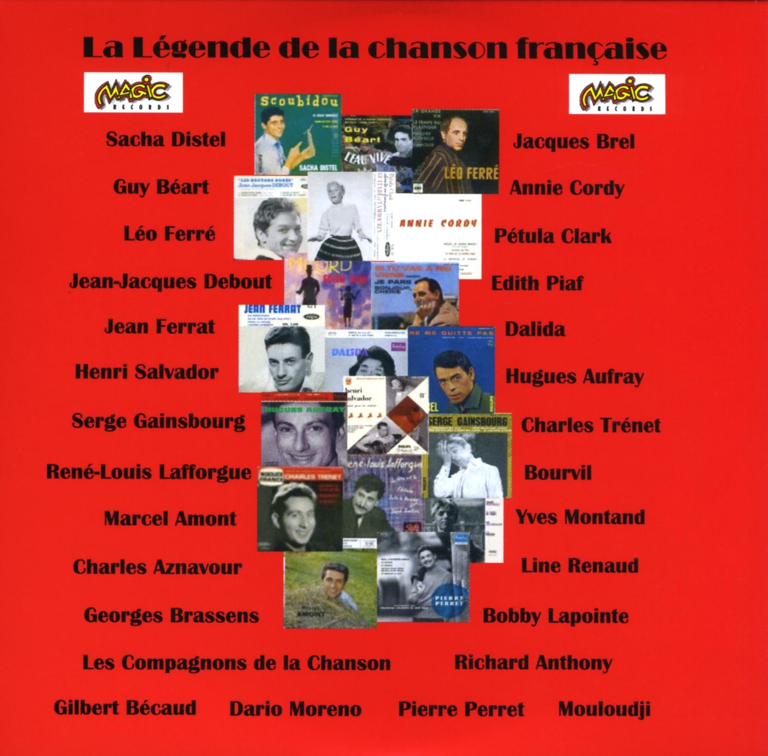 LEGENDE DE LA CHANSON FRANC-CD