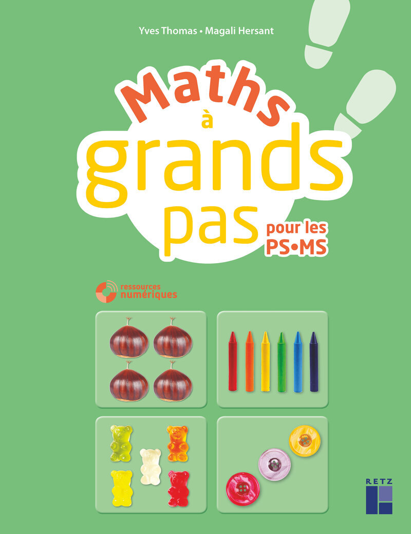 Maths à grands pas PS MS + CD + téléchargement