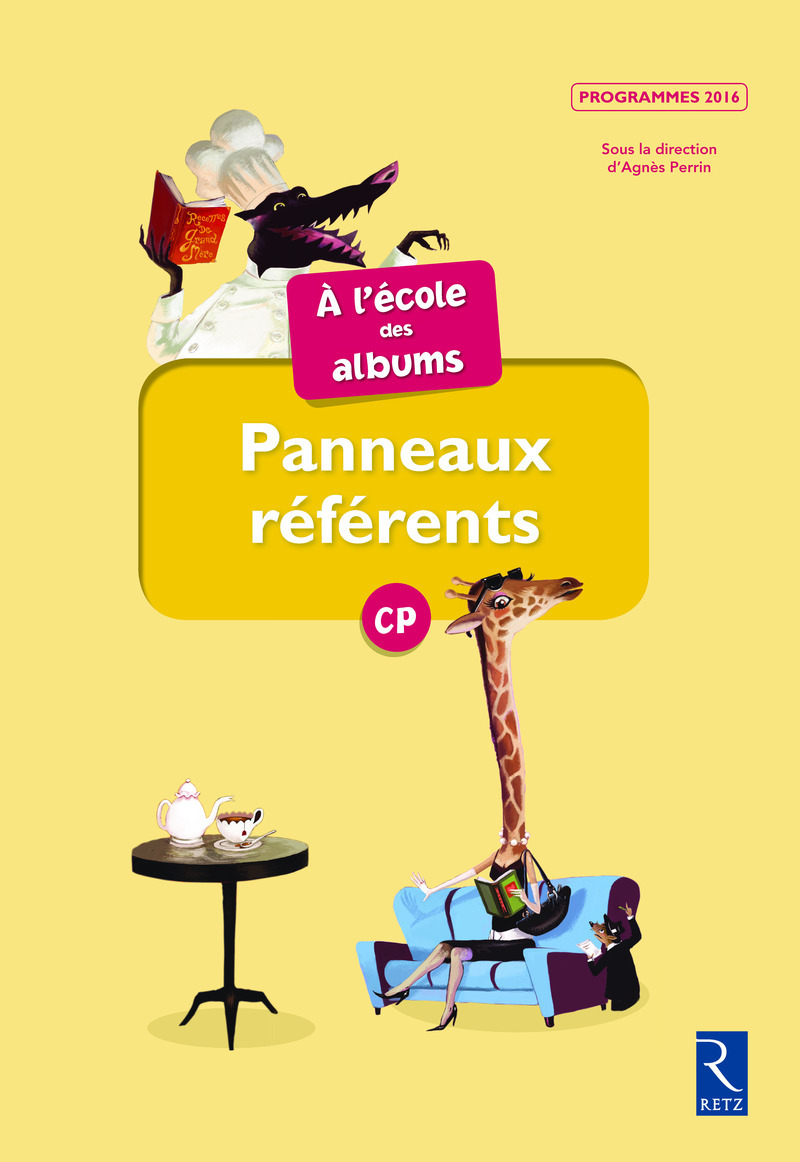 Panneaux référents A l'école des albums CP série jaune