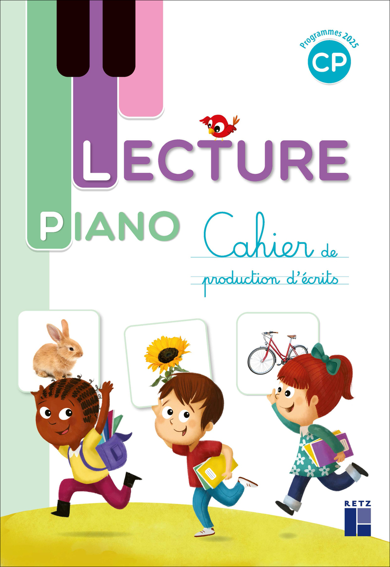 Lecture piano - Cahier de production d'écrits CP - Programmes 2025