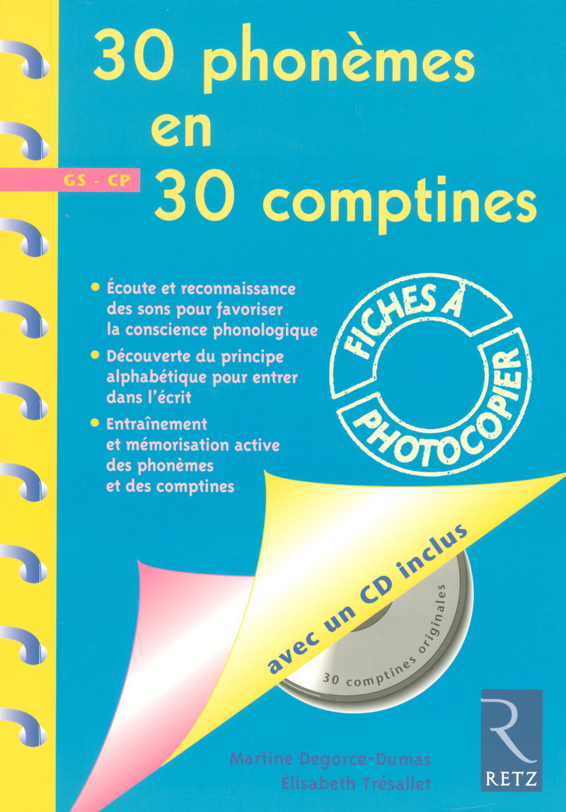 30 phonèmes en 30 comptines + CD audio