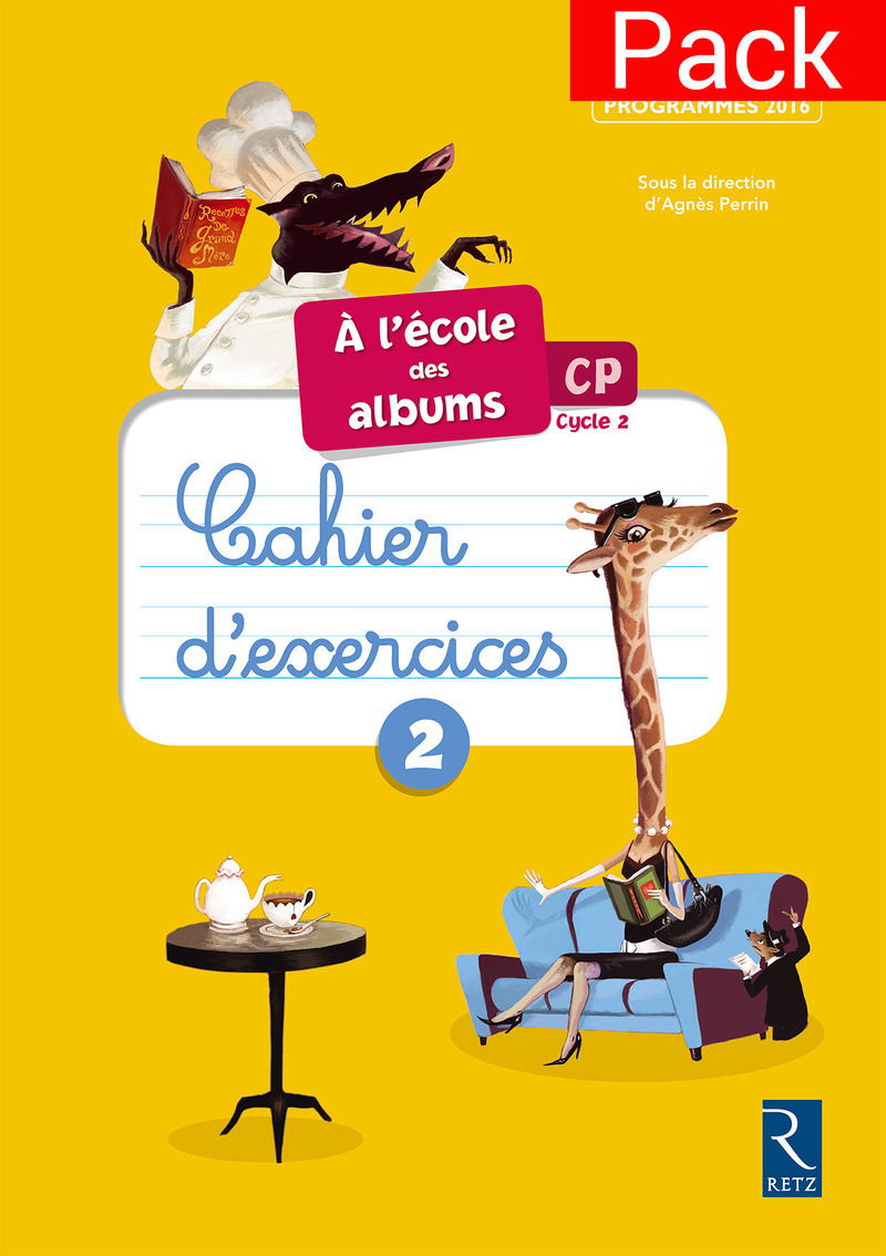 Pack de 10 Ecole des albums cahier 2 serie jaune