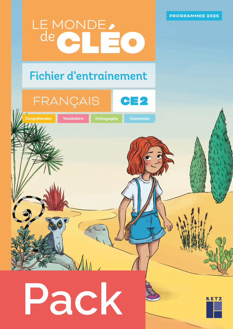 Pack de 10 - Le monde de Cléo CE2 - fichier d'entrainement + aide mémoire