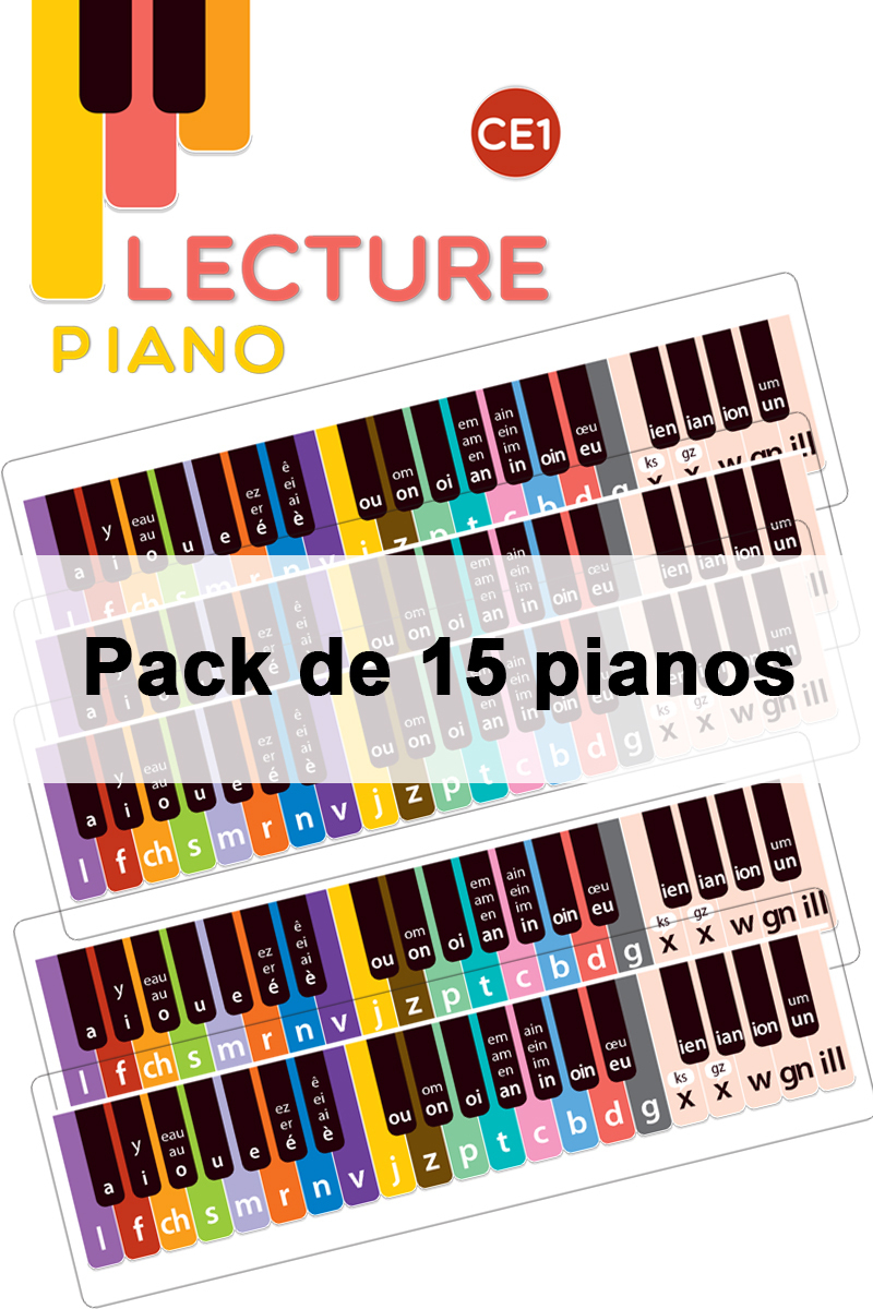 Pack de 15 pianos CE1